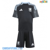 Camisa de time de futebol Aston Villa Boubacar Kamara #44 Replicas 2º Equipamento Infantil 2025-26 Manga Curta (+ Calças curtas)